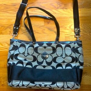 Coach signature diaper tote bag!